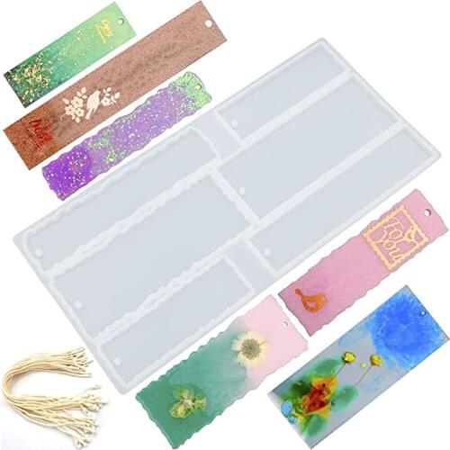 Epoxy Resin Silicone Mold Rectangular Bookmark Mold DIY Jewelry Making Tools Graduation Gift Making Christmas Tree Ornament