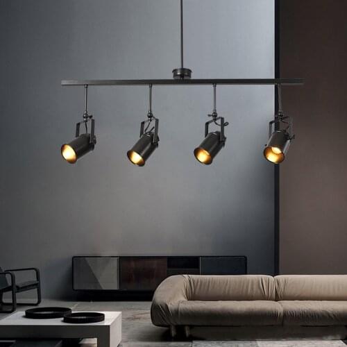 Modern Pendant Lamp Long Strip Led Restaurant Spotlight Retro Industrial Style Lighting Bar Front Porch Desk Decor Hallway Light