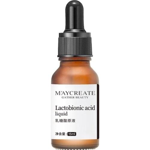 Lactobionic Acid Serum Shrinks Pores Relieves Closed Face Essence Moisturizing Fruit Acid Skin Renewal Essence 15ml