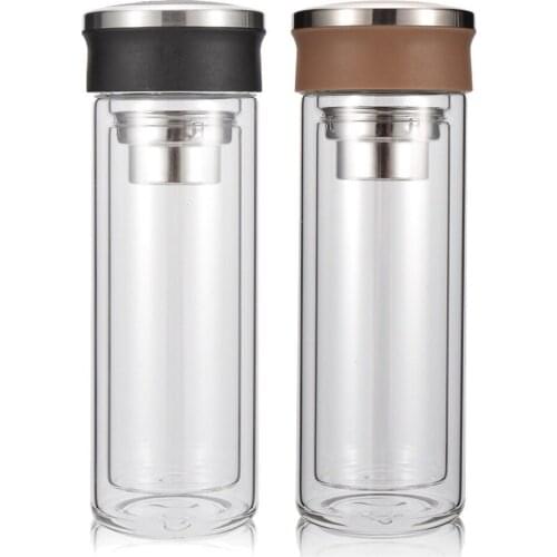 High-End Gift Box Creative Double Glass Cup Promotional Gift Cup Tea Cup Advertising Cup Custom Logo Wholesale Applicable