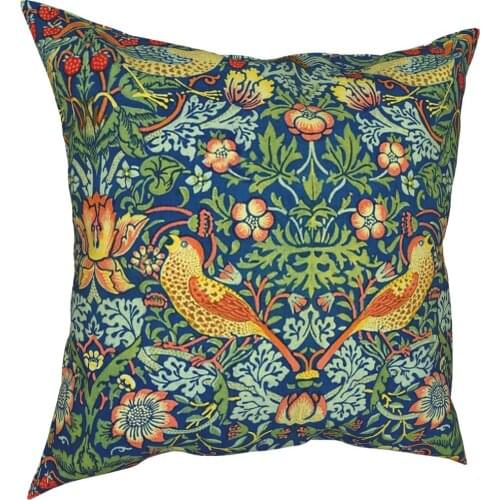 William Morris Strawberry Thief Pillowcover Home Decorative Cushion Cover Throw Pillow for Home Double-sided Printing Print