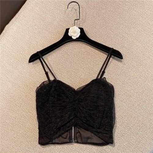 Women Camisole 2021 Summer New Bow Suspenders Strap Irregular Edge Sling Tops Girls Ladies Casual Tanks