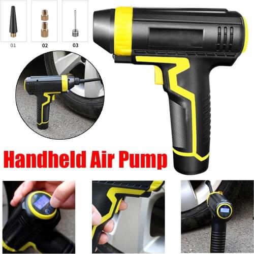 120W Car Air Compressor Portable Electric Car Tire Inflator Pump Wireless Electric Air Pump For Car Bike Motorcycle Boat Bicycle