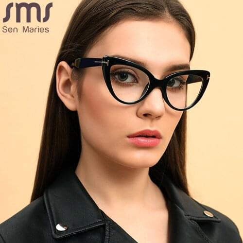 2020 Women Cat Eye Glasses Frame Brand Designer Fashion Eyewear Myopia Prescription Optical Eyeglasses