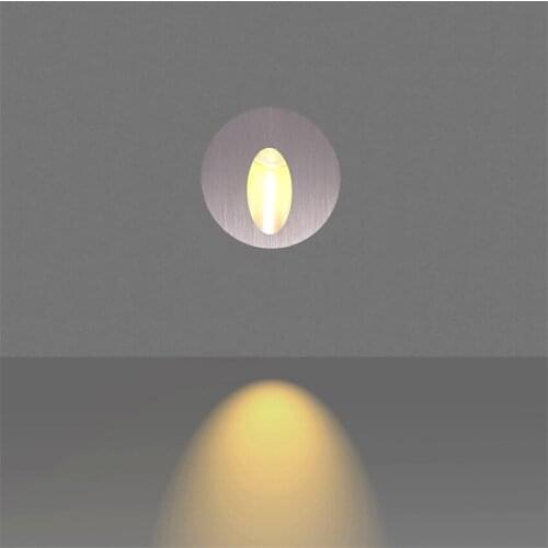 3W LED Stair Light Aluminum Step Lights Embedded Corner Light Footlight Outdoor Waterproof Staircase Step Lamp AC85-265V FR97S