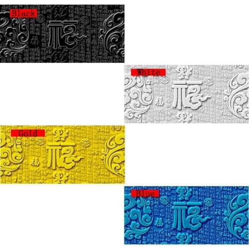 3D background Chinese Word Fu Fish Tank Background Aquarium Decoration Picture Cameo Print Poster With Glue