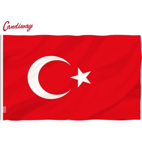 3X5 feet TURKEY FLAG FLAGS TURKISH 90x150cm Hanging National flag Turkey Home Decoration country flag NN097