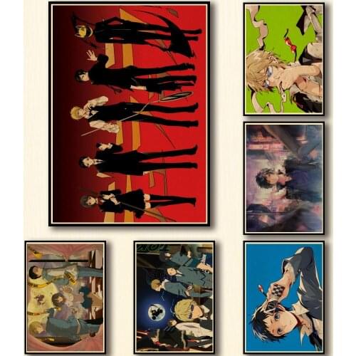 49 Designs Anime DuRaRaRa!! Kraftpaper Poster Artwork Painting Wall Sticker for Coffee House Bar