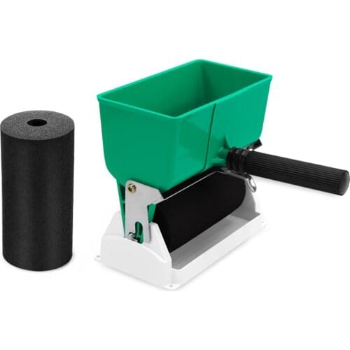 6 Inch Manual Wallpaper Gluing Machine Woodworking Portable Roller Brushing Gluing Machine Manual Glue Rolling Machine 150MM
