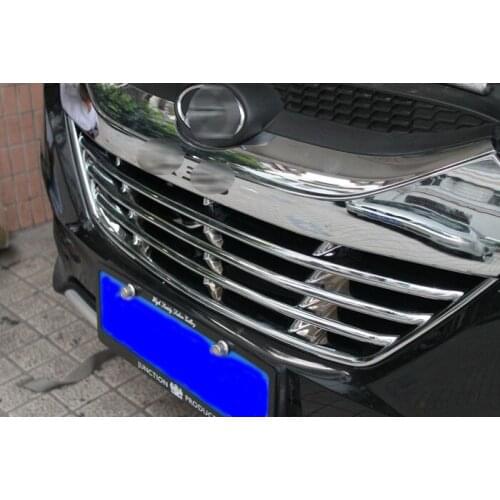 Abs Chrome Front Grille Around Trim 2pcs for Hyundai ix35 Tucson 2010 2011