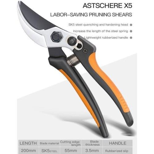 AIRAJ Gardening Pruning Shears, Which Can Cut Branches of 24mm Diameter, Fruit Trees, Flowers,Branches and Scissors Hand Tools