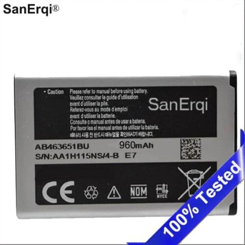 960mAh AB463651BU Battery For Samsung S3650 S5600 S5610 S5630C S5560C C3370 C3200 C3518 F400 F408 F270 S5296 C3322