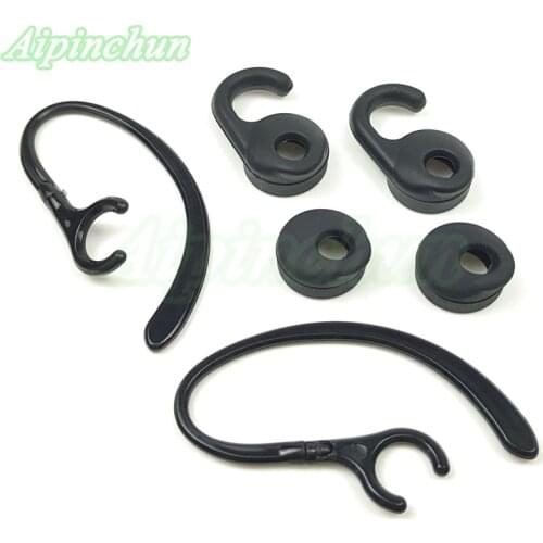 Aipinchun 6Pcs/Set Ear Hook Pads Bud Gels Tips Earbuds EarTip Earhook Replacement For Jabra Bluetooth Headset Headphone Earphone