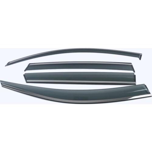Car Styling 4 Pieces Rain Guards Side Window Visor Cover Trim For Skoda Karoq 2017-2020