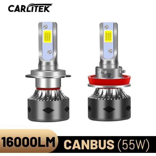 CARLITEK H1 H7 H4 Led Canbus No Error Mini Size H8 H9 H11 Light Bulbs On Car For Auto Super HB4 9006 HB3 9005 Car Lamp Universal