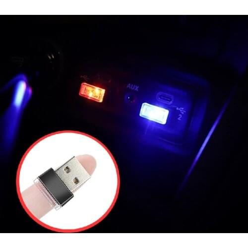 Car-Styling USB Atmosphere LED Light Car Accessories for Ford Focus Fusion Escort Kuga Ecosport Fiesta Falcon Mondeo EDGE/Explor