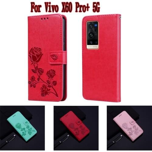 Wallet Case For Vivo X60 Pro Plus 5G V2056A Cover Leather Book Funda For Vivo X60 Pro Plus Case Flip Phone Protective Shell Bag
