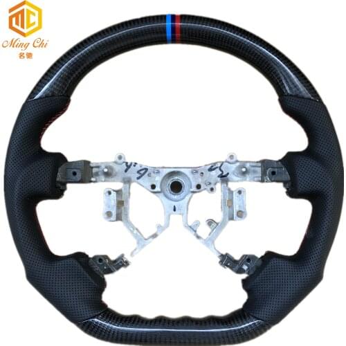 Black carbon fiber steering wheel for Toyota mark REZI car steering wheel