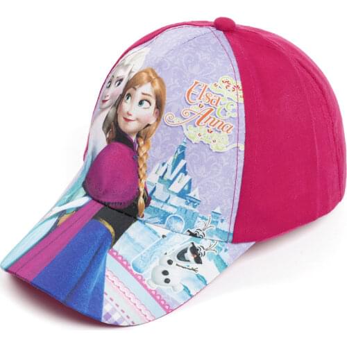 Childrens Cartoon Baseball Cap Anna Elsa Mickey Minnie Visor Hat Cotton Adjustable Cars Visor Hat Boys Girls Cap