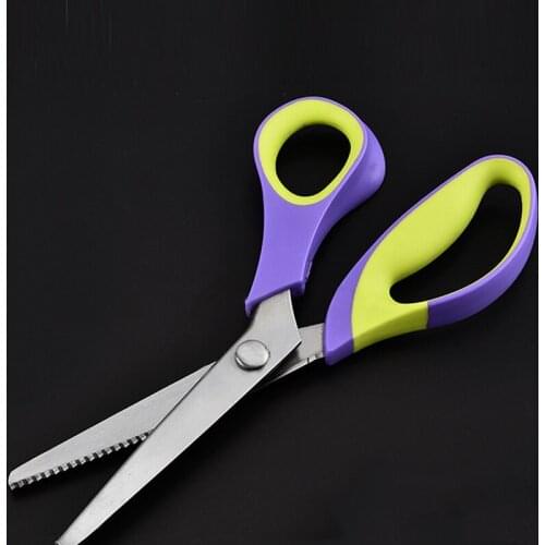 DIY Cutting Scissors For Sewing Zig Zag Paper Craft Scissors Pinking Shears Cut Leather Textile DENIM Dressmaker Scissors Tailor