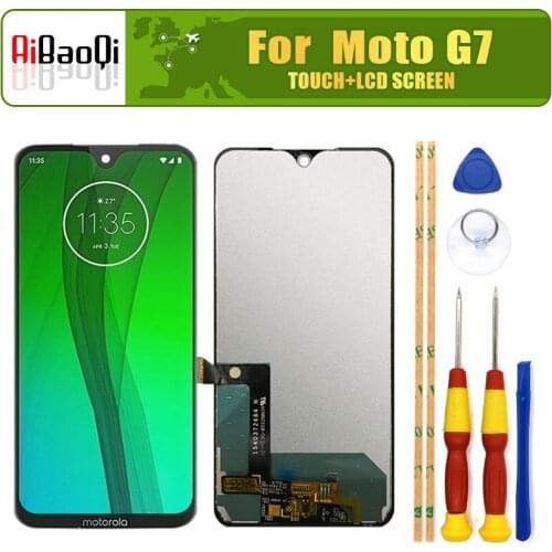 For Motorola Moto G7/G7 Plus 6.2 inch Touch Screen+2270x1080 LCD Display 100% Test LCD Digitizer Glass Panel Replacement
