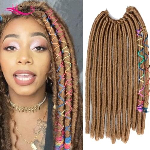 Hair Nest Soft Faux Locs Crochet Hair Crochet Braiding Hair Luna Locs Dreadlock Extensions for Black Women Soft Locs