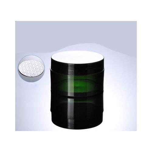 Hot 100G green plastic jar cream jar with black plastic lid Cosmetic Packaging