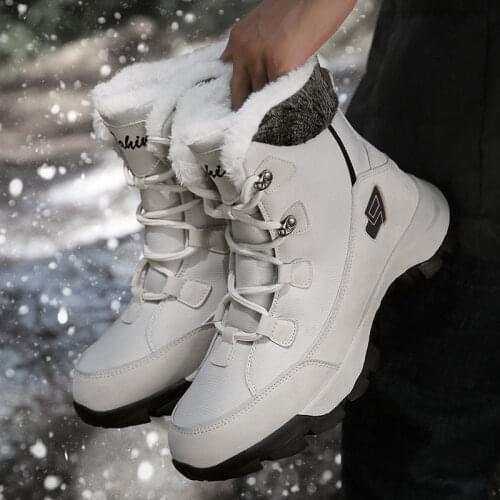 2019 new winter snow boots super warm mens boots high quality safety boots sneakers outdoor mens hiking boots work shoes