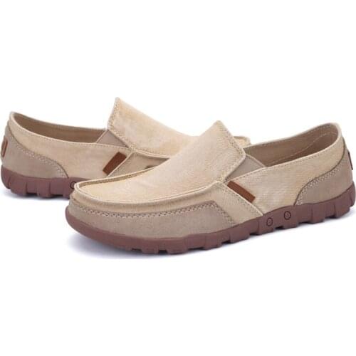 Male sneakers men canvas shoes adult summer beach loafers mens light hard wearing shoes flats breathable plus size 39-47