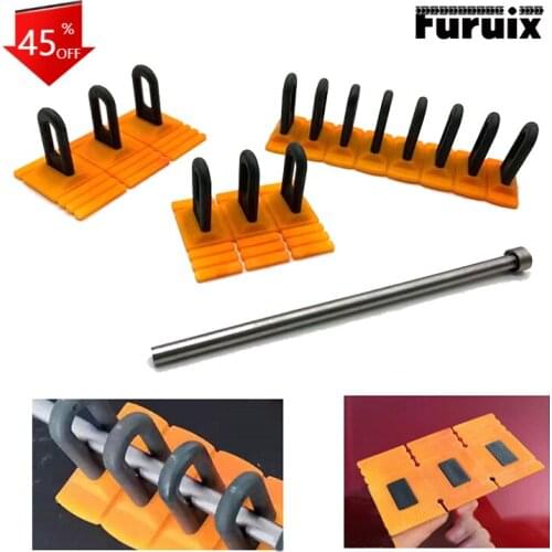 Puller Tabs for Paintless Glue Puller Tabs Dent Car Repair Tool Vehicle Dent Removal Repairing Tool Set Orange Dent Puller Kit