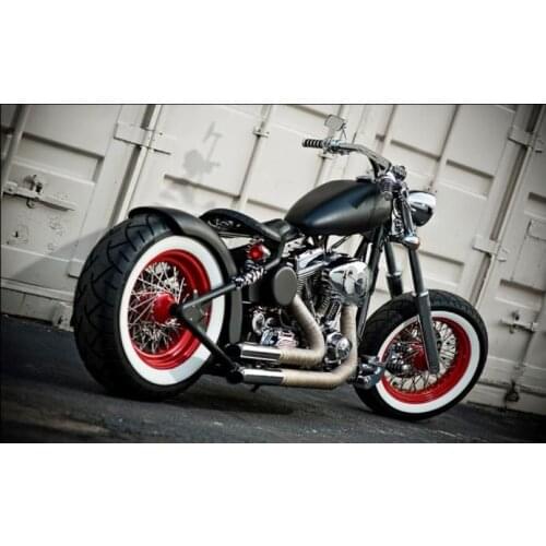 ATLAS Motorcycle 14'' inch Wide Whitewalls Rubber Ring Tire insert Trim set x4 pcs