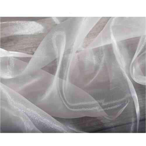 Width 57'' Water Light Transparent Texture Elegant Organza Fabric By The Half Yard For Hanfu Dress Shirt Material