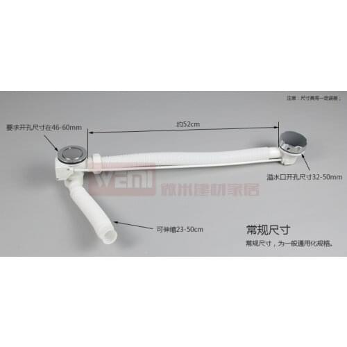 Old fashioned bathtub shower cabin hydathode belt strainer drainage pipe knob