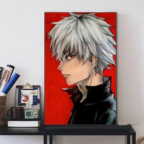 Tokyo Ghoul Digital Art Prints Original Canvas Artwork 50 x 70 cm,No Frame