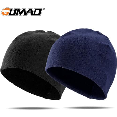 Windproof Winter Fleece Beanies Caps Thermal Running Hats Cycling Bicycle Stretch Hiking Snowboard Ski Head Warmer Cap Men Women