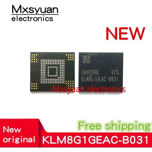 1pcs~10pcs/lot KLM8G1GEAC-B031 KLM8G1GEAC-C021 eMMC 8GB BGA153 NAND flash memory IC chip Used 100% Tested Good
