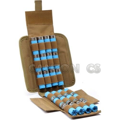 25 Round 12GA 12 Gauge Ammo Shells Shotgun Reload Magazine Pouches Molle Hunting Ammo Bags