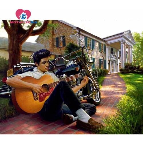 5d diamond embroidery Elvis Presley Cross-stitch embroidery full square diamond rhinestones Canvas 5d Paintings crystals gifts