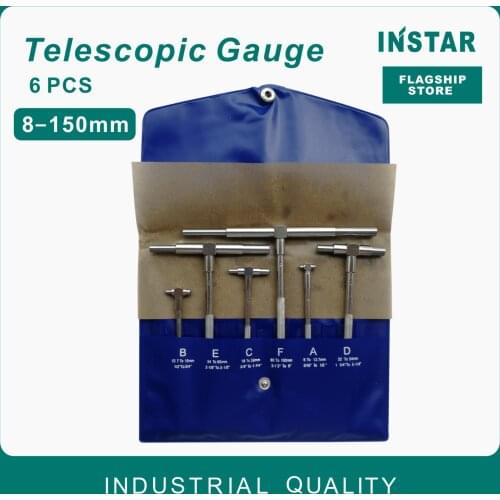 INSTAR 6pc Telescopic Gauge 8-150mm Bore Gauge Measuring Tools