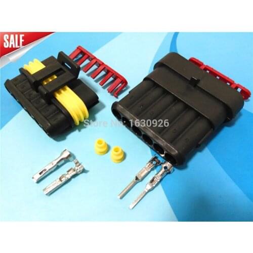 Free shipping 10 kit 6 Pin Way Pin Way Waterproof Electrical Wire Connector Plug car part