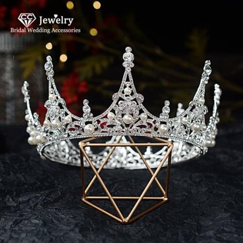CC Tiaras and Crowns Hairband Wedding Hair Accessories for Women Bridal Crown Jewelry Princess Tiaras Luxury Party Bijoux HG770