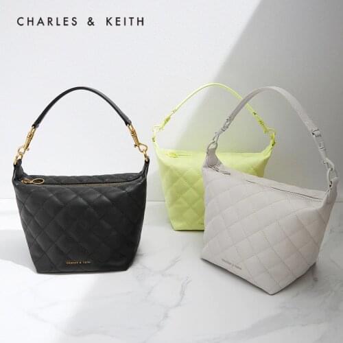 CHARLES&KEITH New Arrival for Summer 2021 CK2-40151046Ladies zipper portable messenger bag