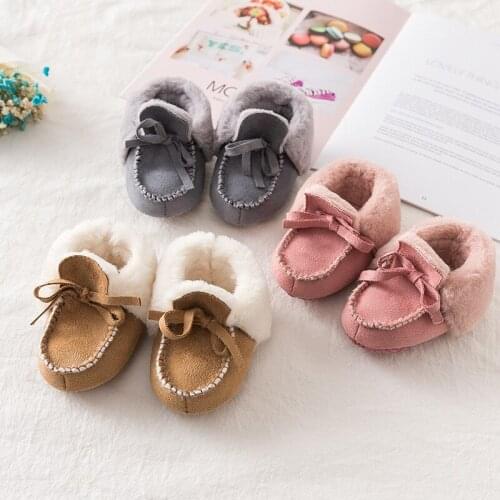 Boys Baby Shoes Gril Boots Kids Toddler First Walkers Babies First Beach High Quality Newborn Winter Plush Russian Style Canada