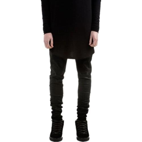 Men Slim Hip Hop Swag Elastic Pants Mens Brand High Quality Jeans Trousers 666 2021 New Arrival Four Seasons Men Skinny Jeans