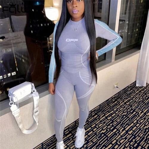 FQLWL Letter Print Summer Two Piece Set Women Outfits Crop Top Leggings Women Matching Sets Fitness Sportwear Ladies Tracksuits