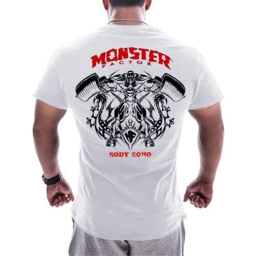 Men Fitness t shirts Loose new style casual short sleeve O-Neck tee outdoor training quick-drying sweatshirts Brand clothing