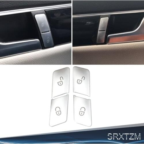 Car Door Lock Switch Button Repair Car Stickers Decals For Mercedes For Benz W204 C300 2007 2008 2009 2010 2011 2012 2013 2014