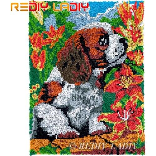 Latch Hook Rug Acrylic Yarn Tapestry Kits DIY Carpet Rug Cardinals Birds Knitted Mat Crocheting Cushion Arts & Crafts 63*81cm