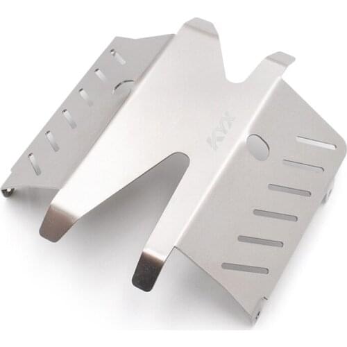 KYX Racing Stainless Steel Skid Plate Protector Chassis Guard Board Upgrades Parts for RC Crawler Car Tamiya CC02