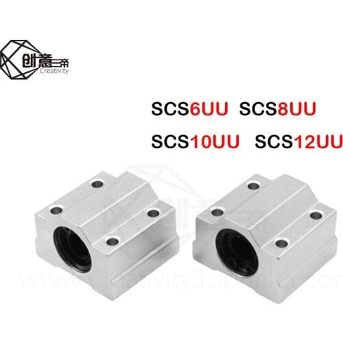Creativity 1pcs/lot SC8UU SCS8UU SCS6UU SCS10UU SCS12UU 8mm Linear Linear Ball Bearing Block CNC Router 3D Printer part